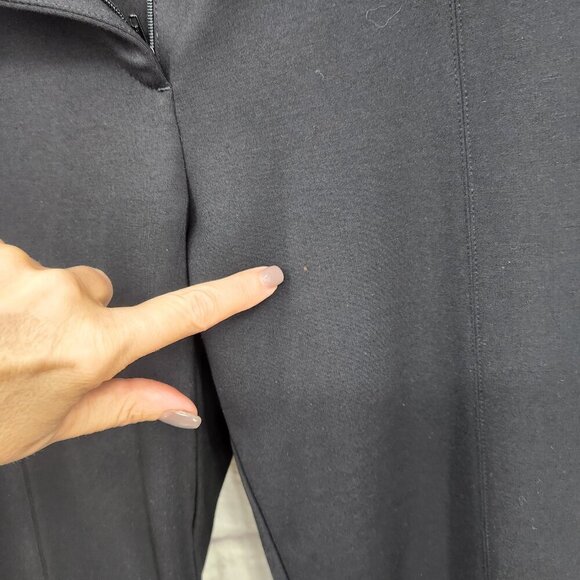 J. McLaughlin Black Straight Leg Slit Ankle Pants Trouser Size 12 - Picture 16 of 16